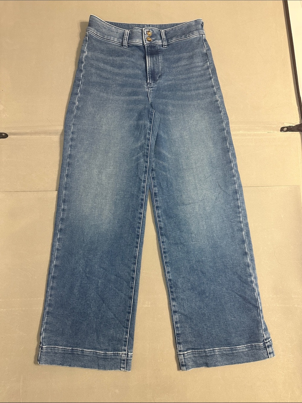 FAHERTY Terry Jeans High-Rise Wide Leg Women’s Jeans Size 28